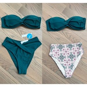 Cupshe/Anthropologie swim suit set